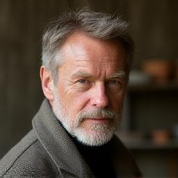 Portrett av Ivar Skogstad, keramiker hos Arktisk Glass